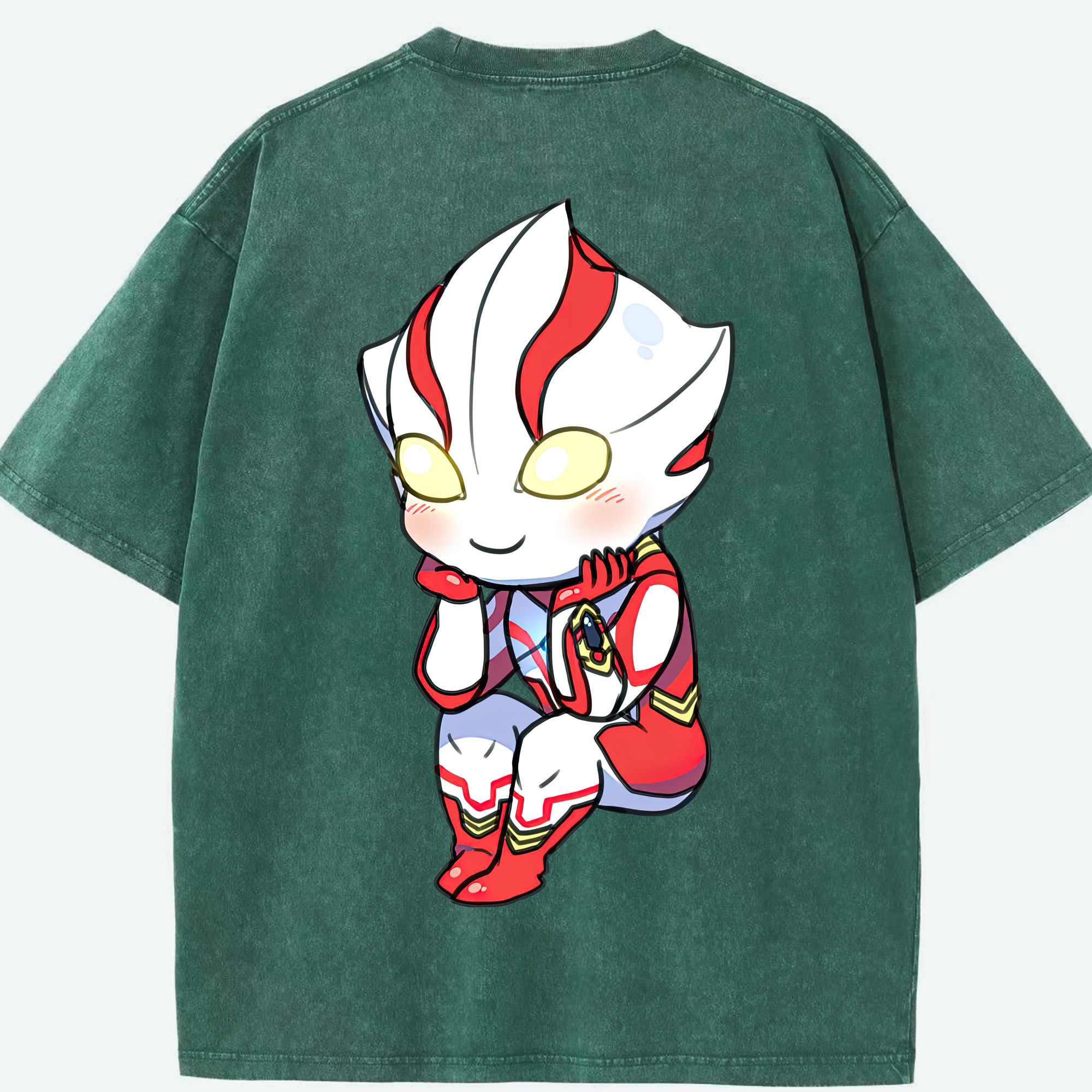 （画像用） ウルトラマン Ultraman 綿100% ヴィンテージ風 半袖Tシャツ（背面プリント）